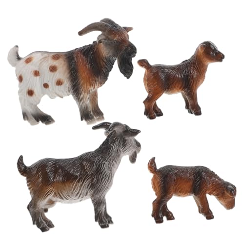 Beaupretty 4 Stück Teiliges Set Realistische Ziegenfiguren Eltern Junge Mädchen Tiermodell für Bauernhofdekoration Pädagogisches Lernspielzeug Babyziege Sammler Beaupretty 4 Stück Teiliges Set Realistische Ziegenfiguren Eltern Junge Mädchen Tiermodell für Bauernhofdekoration Pädagogisches Lernspielzeug Babyziege Sammler von Beaupretty