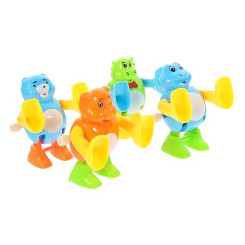 Beaupretty 4 Stück Teiliges Tragbare Zarte Aufziehspielzeuge mit Niedlichen Tiermotiven Batteriefrei Langlebig für Kindergeburtstag Partyspaß und Dekoration Kinderzimmer von Beaupretty
