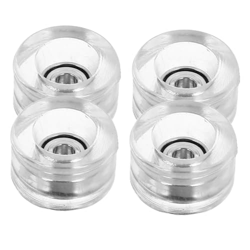 Beaupretty 4 Stück Teiliges Transparenter Finger Skateboard Räder mit Hochgeschwindigkeitslager Praktische Professionelle Ersatzrollen Kompatibel für Verschiedene Modelle Einfache Montage und von Beaupretty