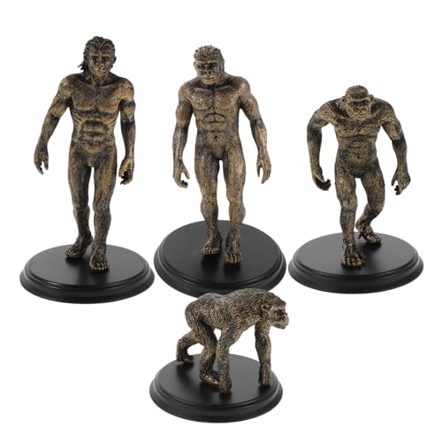 Beaupretty 4stücke Prähistorische Statuen Aus Kunststoff Simulationsmodell-Spielzeug Für Außendekoration Und Pädagogische Zwecke Primitive People Model Für Geschichtsunterricht Und von Beaupretty