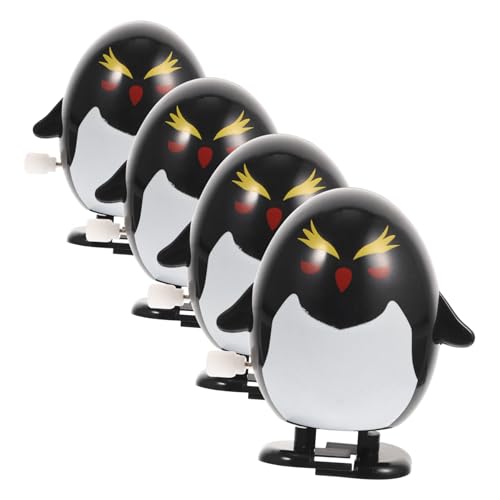 Beaupretty 4 Stück Teiliges Wind Up Pinguin Lustige Aufziehfiguren aus Langlebigem Kunststoff Witziges für Weihnachts und Partyspaß von Beaupretty