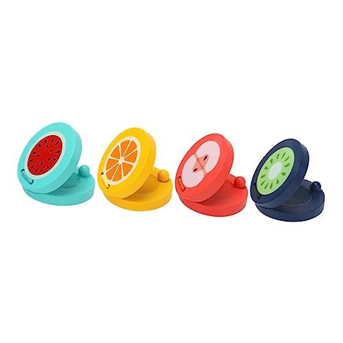 Beaupretty 4 Stück Teiliges aus Holzfrüchten Castanets Rhythmusspielzeuge Lerninstrumente für Kleine Musiker Orange Wassermelone Apfel Kiwi Beaupretty 4 Stück Teiliges aus Holzfrüchten Castanets Rhythmusspielzeuge Lerninstrumente für Kleine Musiker Orange Wassermelone Apfel Kiwi von Beaupretty