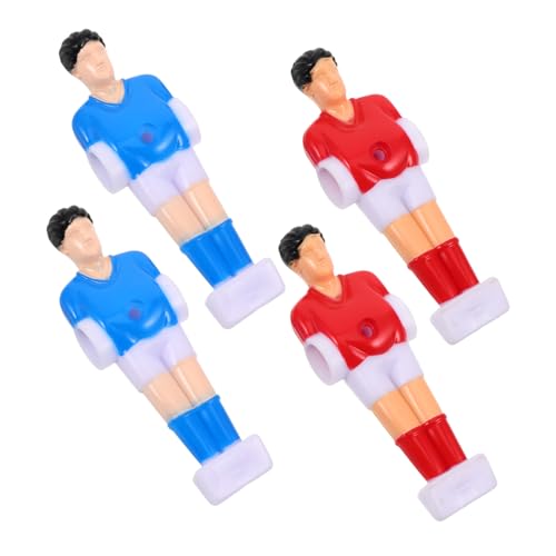 Beaupretty 4 Stück Tischkicker Ersatzspieler Teiliges Robuste Fußball Kicker Figuren Rot und Blau für Tischfußball Spiel Zubehör für Zuhause Büro und Freizeit von Beaupretty