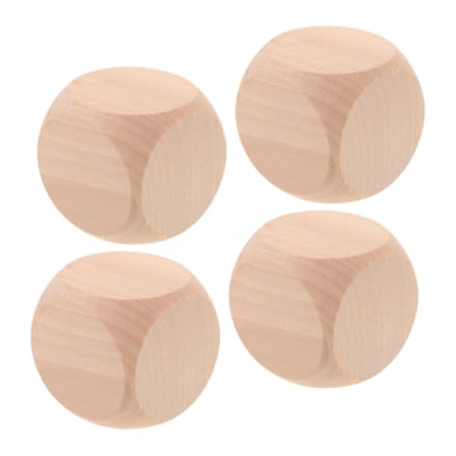 Beaupretty 4 Stück Unfertige Holzwürfel DIY Würfel mit Abgerundeten Ecken für Bastelprojekte Spiele und Kreative Aktivitäten Beaupretty 4 Stück Unfertige Holzwürfel DIY Würfel mit Abgerundeten Ecken für Bastelprojekte Spiele und Kreative Aktivitäten von Beaupretty