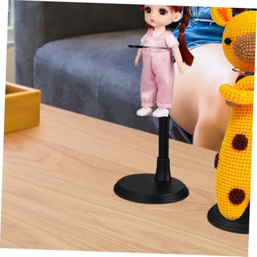 Beaupretty 4 Stück Verstellbare Puppenständer Schwarz Abs Edelstahl Stabile Figurenhalterung für Puppen Display und Aufbewahrung Zuhause Shop Dekoration von Beaupretty