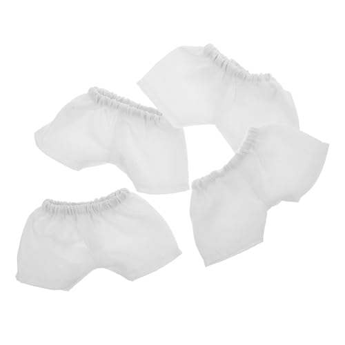 Beaupretty 4 Stück Weiße Puppenwindeln Wiederverwendbar aus Weichem Material für Puppen und American Dolls Weiche Unterhosen als Puppenzubehör für Puppen Spielspaß von Beaupretty
