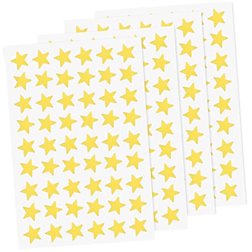 Beaupretty 40 Blatt Goldene Sternaufkleber aus Aluminiumfolie Selbstklebende Belohnungssticker für Schule und Zuhause für Lehrer und Eltern für Dekoration und Bastelprojekte von Beaupretty