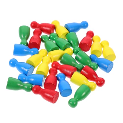 Beaupretty 40 Stück Holz Schachfiguren Spielkomponenten für Schach Dame und Andere Brettspiele in Rot Gelb Blau und Grün Je Zubehör für Familienaktivitäten Beaupretty 40 Stück Holz Schachfiguren Spielkomponenten für Schach Dame und Andere Brettspiele in Rot Gelb Blau und Grün Je Zubehör für Familienaktivitäten von Beaupretty