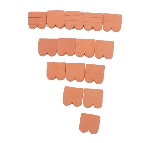 Beaupretty 40 Stück Mini Dachziegel aus Realistische Mini Ziegel für Puppenhaus-dachdeckung Detailgetreue Modell-bausteine für Landschaftsgestaltung und Bastelprojekte Braun von Beaupretty