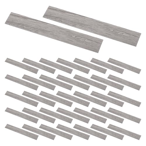 Beaupretty 40 Stück Selbstklebende Holzfußbodenplatten im Maßstab für DIY Projekte mit Realistischem Holzmaserungseffekt von Beaupretty