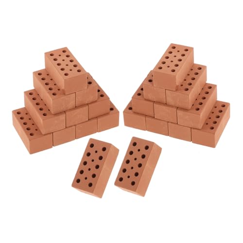 Beaupretty 40 Stück Teiliges DIY Miniatur Ziegelstein Realistische Sandtisch Bausteine Kleine Bausteine für Modellhäuser Schulprojekte Architektur und Miniaturlandschaften Kreative von Beaupretty