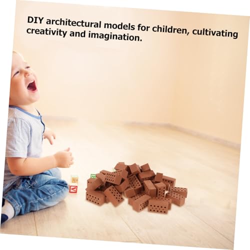Beaupretty 40 Stück Teiliges Miniatur Bausteine aus Langlebig für DIY Haus und Schlossmodelle Vielseitig Verwendbar für Bastelprojekte und Modellbau für Kleine Baumeister von Beaupretty
