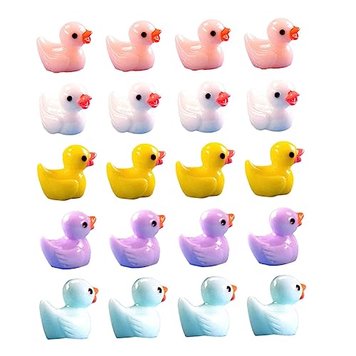 Beaupretty 40 Stück Teiliges Resin Enten Miniatur Dekoration Micro Landschaftsfiguren Kreative Harz Deko für Garten Bonsai Aquarium DIY Desktop Ornamente von Beaupretty