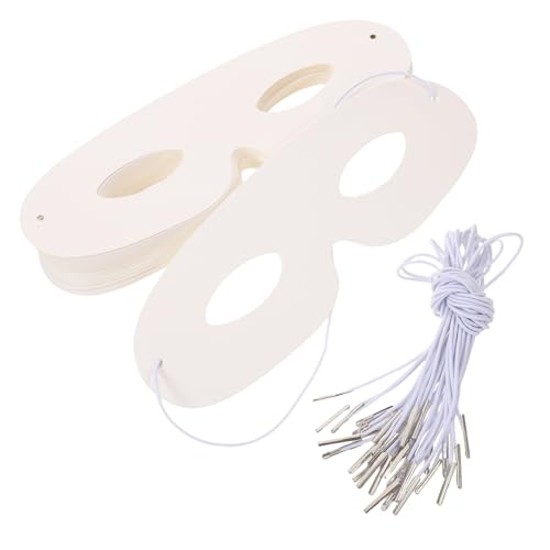 Beaupretty 40 Stück Weiße Diy Halbmasken für Elastischen Bändern Stabile Glatte Papiermasken zum Bemalen für Kreative Kunstprojekte Familienaktivitäten Geburtstagsfeiern und Beaupretty 40 Stück Weiße Diy Halbmasken für Elastischen Bändern Stabile Glatte Papiermasken zum Bemalen für Kreative Kunstprojekte Familienaktivitäten Geburtstagsfeiern und von Beaupretty