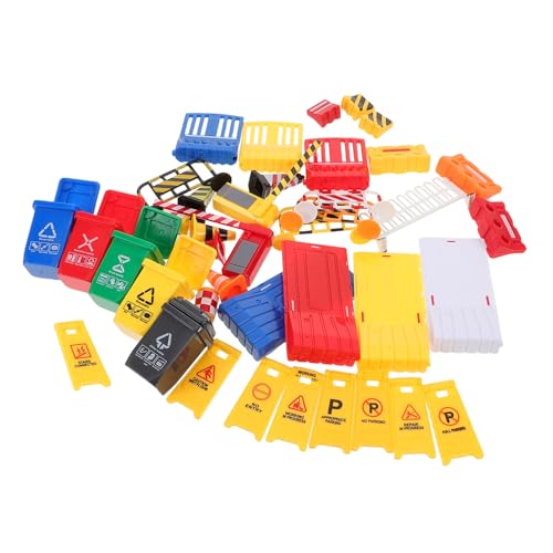 Beaupretty 40-teiliges Verkehrszeichen-spielset: Miniatur-straßenschilder, Straßensperren, Spielzeugset, Straßenleitkegel Aus Kunststoff, Spielzeug-mülleimer Für Kinder Im Klassenzimmer Und Beaupretty 40-teiliges Verkehrszeichen-spielset: Miniatur-straßenschilder, Straßensperren, Spielzeugset, Straßenleitkegel Aus Kunststoff, Spielzeug-mülleimer Für Kinder Im Klassenzimmer Und von Beaupretty