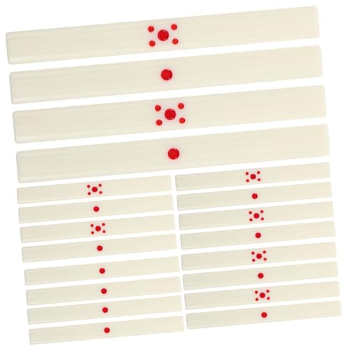 Beaupretty 44 Stück Teiliges Mahjong Punktestab Tragbar für Chinesisches Mahjong Spiel Zubehör Kompatibel Stilvolles Design für Familien Spielabend von Beaupretty