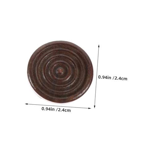 Beaupretty 48 Stück Holzscheiben Stapelbare Runde Spielsteine Ersatz für Brettspiele Kindersicher mit Glatten Kanten Lernspiel Zubehör für Reisen Garten Freizeit von Beaupretty