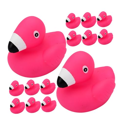 Beaupretty 48 Stück Teiliges Badespielzeug Flamingo Tierform Weiches Vinyl Wasserspielzeug für Kleinkinder zum Greifen und Quietschen Fördert Kreativität und Hand Auge koordination von Beaupretty