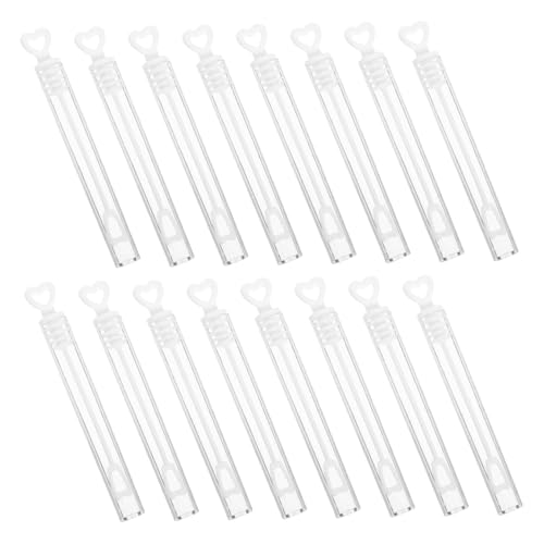 Beaupretty 48 Stück Teiliges Bubble Sticks mit Love Heart Design Leichte Weiße Seifenblasenstäbe für Hochzeit Party gastgeschenke Spielspaß Ergonomisch Geformt Tragbar ohne von Beaupretty