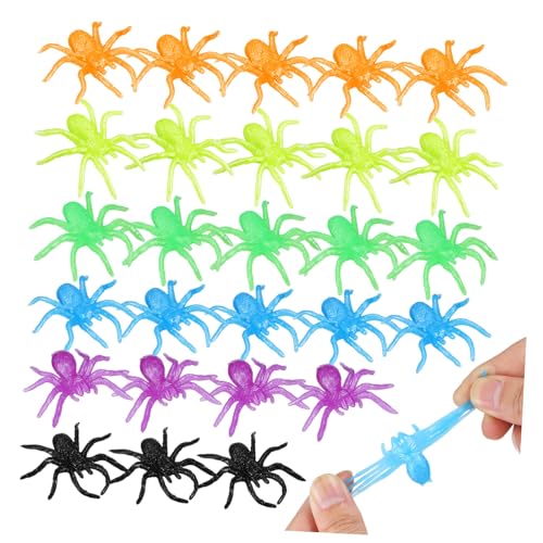 Beaupretty 48 Stück Teiliges Dehnbarer Halloween Spinnen aus TPR Realistisch Kleine Bunte Deko Spielzeuge Elastische Gruselrequisiten für Party Schultüten Halloween Events und Spaß Beaupretty 48 Stück Teiliges Dehnbarer Halloween Spinnen aus TPR Realistisch Kleine Bunte Deko Spielzeuge Elastische Gruselrequisiten für Party Schultüten Halloween Events und Spaß von Beaupretty