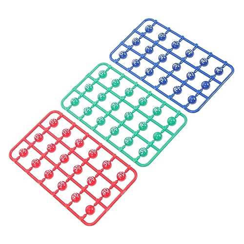 Beaupretty Bingo Kugeln 49 Stücke für Tombola Partyspiele Nummerierte Farbige Spielbälle aus Langlebigem Material für Verlosungen und Aktivitäten von Beaupretty