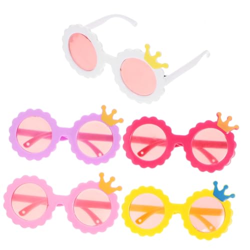 Beaupretty 5 Paare Mini Puppen Sonnenbrillen Kunststoff Brillen Puppenzubehör Kompakte Leichte Cosplay Brillen für Puppen mit Farbigen Gläsern Weiß Rot Violett Gelb Rosa Beaupretty 5 Paare Mini Puppen Sonnenbrillen Kunststoff Brillen Puppenzubehör Kompakte Leichte Cosplay Brillen für Puppen mit Farbigen Gläsern Weiß Rot Violett Gelb Rosa von Beaupretty