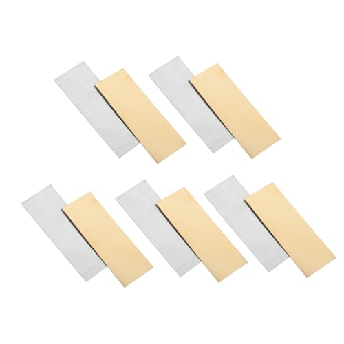 Beaupretty 5 Paare und Kupferanoden Set für DIY Obstbatterien Hochwertige Zinkbleche und Kupferplatten für Lehrreiche Experimente für Schulprojekte und Wissenschaftliche Entdeckungen von Beaupretty