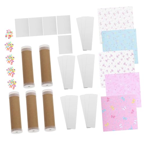 Beaupretty 5 Sätze DIY Kaleidoskop Materialpakete Bunte Muster Bastelsets für Kreative Lernspiele Frühpädagogik Spielerisches Denken Fördern von Beaupretty