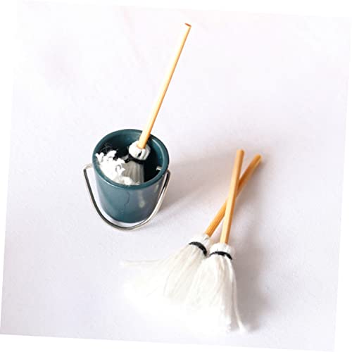 Beaupretty 5 Sätze Mini Wischeimer Puppenhaus Deko Micro Landschaftsmodell Zubehör Sicher Vielseitig für DIY Basteln Kleine Hausmöbel von Beaupretty