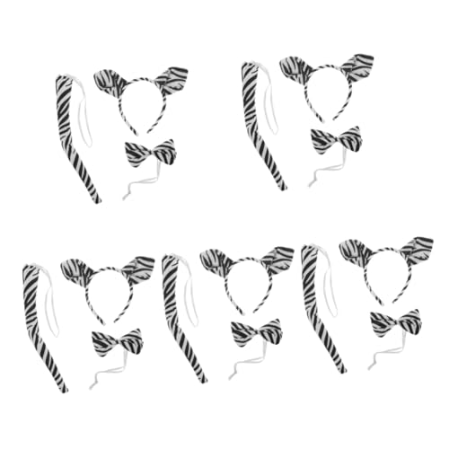 Beaupretty 5 Sätze Zebra Kostüm Teiliges Headdress mit Zebraohren Haarreif Fliege für Karneval Halloween Mottopartys Kostümaccessoires für Erwachsene Beaupretty 5 Sätze Zebra Kostüm Teiliges Headdress mit Zebraohren Haarreif Fliege für Karneval Halloween Mottopartys Kostümaccessoires für Erwachsene von Beaupretty