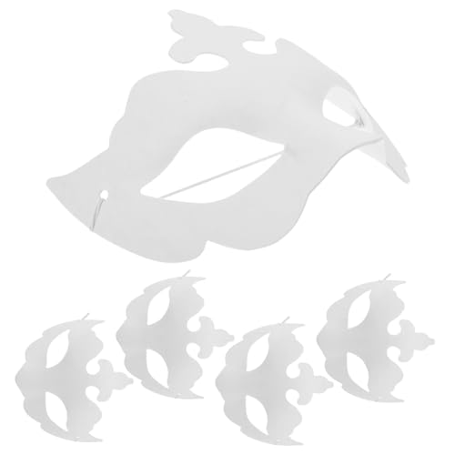 Beaupretty 5 Stück Handbemalte Maske Weiße Maskerademasken Diy-maskenbasteln Maskenbau-kit Maskerade-maske Masse Papiermasken Leere Masken Weiße Gesichtsmaske Papiermaske Papier Weiß Beaupretty 5 Stück Handbemalte Maske Weiße Maskerademasken Diy-maskenbasteln Maskenbau-kit Maskerade-maske Masse Papiermasken Leere Masken Weiße Gesichtsmaske Papiermaske Papier Weiß von Beaupretty