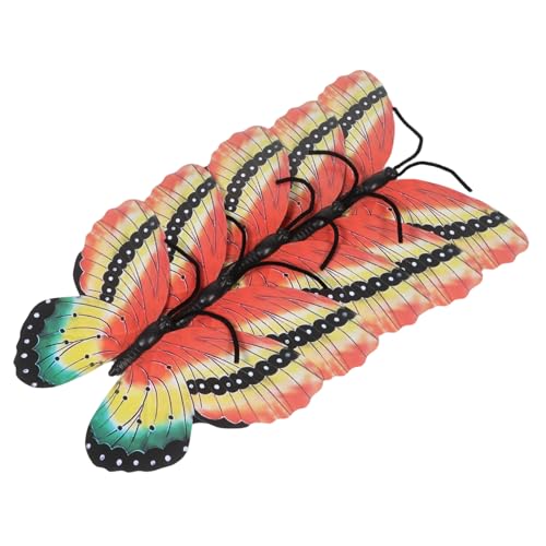 Beaupretty 5 Stück Künstliche Schmetterlingsdekorationen Handheld Schmetterlings Requisiten für Tanzaufführungen und Partys Fröhliche Farben für Kreative von Beaupretty