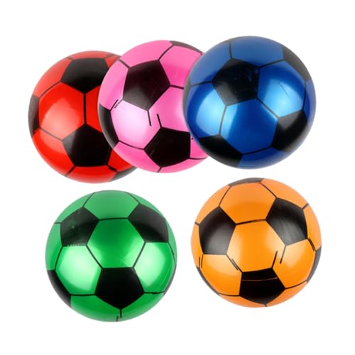 Beaupretty 5 Stück Luftgefüllte Spielbälle für Interaktive Gummibälle für Outdoor Sportaktivitäten für Drinnen und Draußen Zufällige Farben Spaß für Freunde Zufällige Farbe Zufällige Farbe von Beaupretty