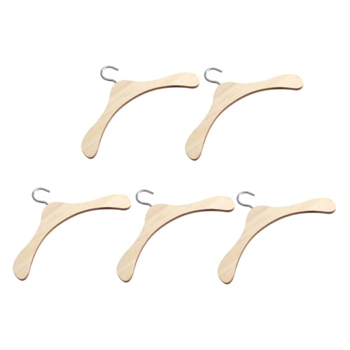 Beaupretty 5 Stück Miniatur Holz Kleiderbügel für Puppen Robuste Puppenaccessoires aus Holz für Puppenschrank und Puppenhaus Vielseitig Einsetzbar Beaupretty 5 Stück Miniatur Holz Kleiderbügel für Puppen Robuste Puppenaccessoires aus Holz für Puppenschrank und Puppenhaus Vielseitig Einsetzbar von Beaupretty