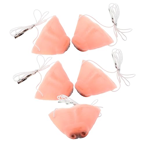 Beaupretty 5 Stück Teiliges Dekorative Hundenasen für Karneval und Cosplay Realistische Vinyl Hundemasken für Partys Einfach zu Tragen Wiederverwendbar und Waschbar von Beaupretty