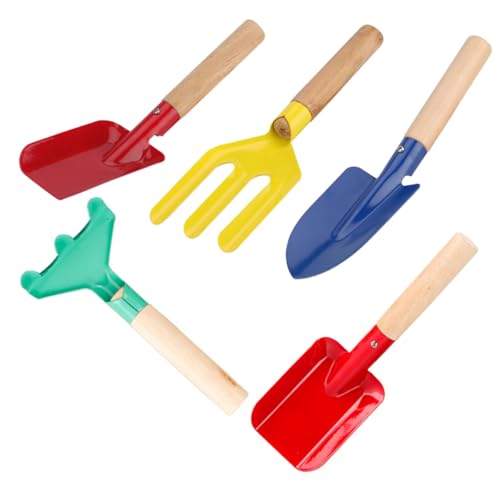 Beaupretty 5 Stück Teiliges Gartengeräte mit Holzgriff Gartengabel Rechen Schaufel für Blumen Gemüsepflanzung Unkrautentfernung Lockert Boden Fördert Kindliche Naturerfahrung und Beaupretty 5 Stück Teiliges Gartengeräte mit Holzgriff Gartengabel Rechen Schaufel für Blumen Gemüsepflanzung Unkrautentfernung Lockert Boden Fördert Kindliche Naturerfahrung und von Beaupretty