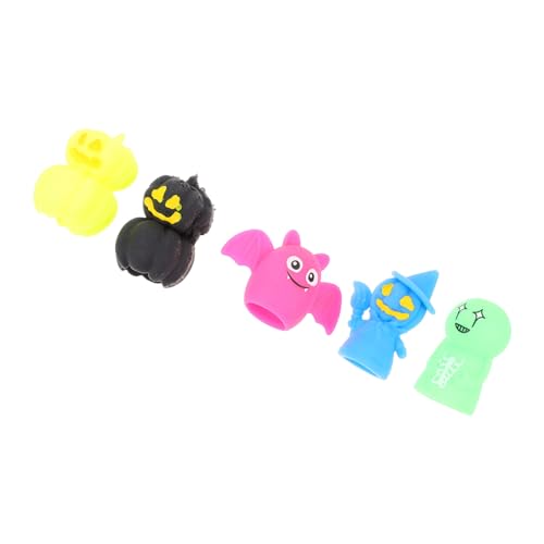 Beaupretty 5 Stück Teiliges Halloween Fingerpuppen Set aus Weichem TPR Bunte Hexe Fledermaus Motive Interaktives Handspielzeug für Partys Geschenkideen Storytelling und Kreative Beaupretty 5 Stück Teiliges Halloween Fingerpuppen Set aus Weichem TPR Bunte Hexe Fledermaus Motive Interaktives Handspielzeug für Partys Geschenkideen Storytelling und Kreative von Beaupretty