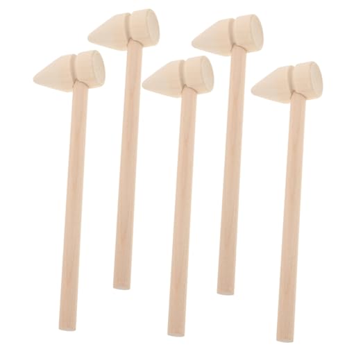 Beaupretty 5 Stück Teiliges Mini holzhammer Ergonomischer Griff Langlebiges Holzspielzeug Handliche Fördert Handmuskelentwicklung als Kleine Geschenke und Party mitgebsel von Beaupretty