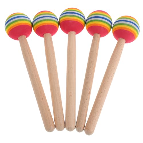 Beaupretty 5 Stück Teiliges Percussion Holz Drumsticks mit Weichen Schwammköpfen Schlagzeug Musikspielzeug für Rhythmische Entwicklung und Sicheres Beaupretty 5 Stück Teiliges Percussion Holz Drumsticks mit Weichen Schwammköpfen Schlagzeug Musikspielzeug für Rhythmische Entwicklung und Sicheres von Beaupretty