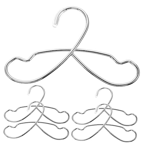 Beaupretty 5 Stück Teiliges Puppen Kleiderbügel Metall Kleiderständer für Bjd Puppen Miniatur Zubehör für Puppenhaus Aufbewahrung und Präsentation von Puppenkleidung Silber von Beaupretty