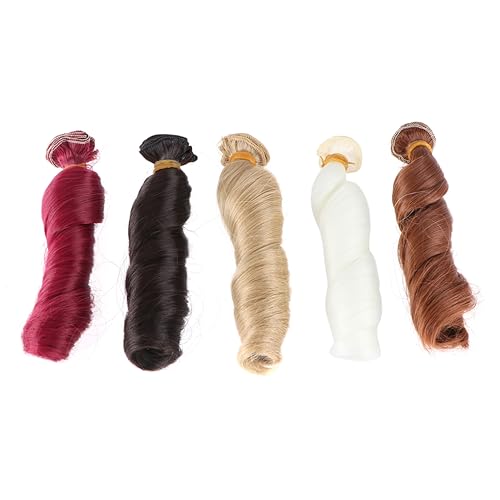 Beaupretty 5 Stück Puppenperücke Hochtemperatur Seidenhaar Langes Lockiges Haar Selbstgemacht Puppenperücken Puppen Dekoration Beaupretty 5 Stück Puppenperücke Hochtemperatur Seidenhaar Langes Lockiges Haar Selbstgemacht Puppenperücken Puppen Dekoration von Beaupretty