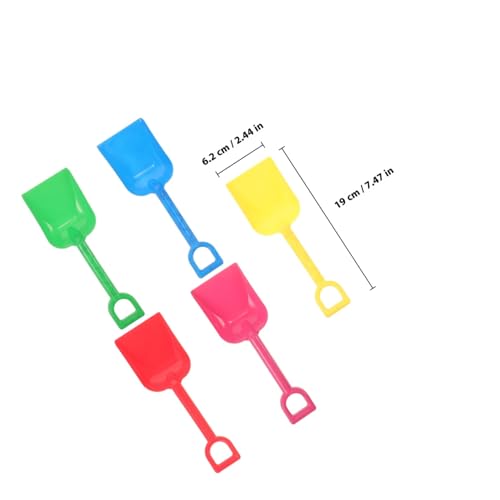 Beaupretty 5 Stück Teiliges Sandspielzeug Sicherem Kunststoff Kleine Sandschaufeln in Bunten Farben Leicht und Robust für Sandkasten Strand und Outdoor-Spiel von Beaupretty