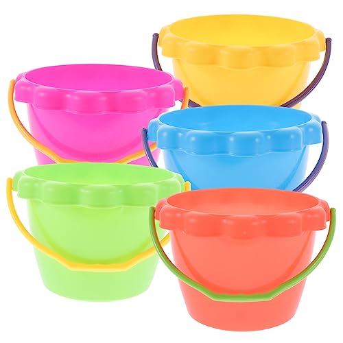 Beaupretty 5 Stück Teiliges Sandspielzeug für Farbiger Sandbucket für Strand und Garten Leicht und Sicheres für Mädchen und Jungen Zufällige Farbe von Beaupretty