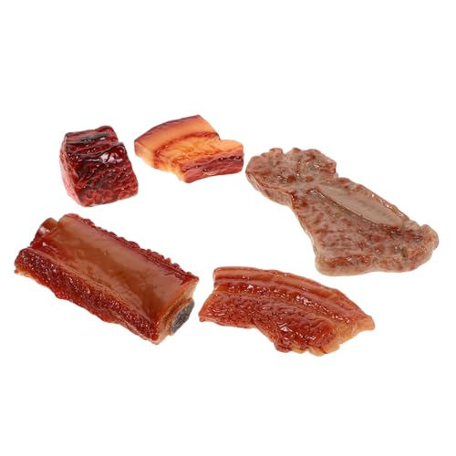 Beaupretty 5 Stück Teiliges Simulierte Geschmorte Schweinerippchen Deko aus Langlebigem Harz Realistische Küchen und Wohnraumdekoration Detailgetreue Modellspielzeuge für Tisch und Regal Beaupretty 5 Stück Teiliges Simulierte Geschmorte Schweinerippchen Deko aus Langlebigem Harz Realistische Küchen und Wohnraumdekoration Detailgetreue Modellspielzeuge für Tisch und Regal von Beaupretty