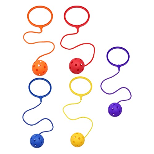 Beaupretty 5 Stück Teiliges Springball für Hüpfball mit Ankle Band Zufälligen Farben Fördert Fitness und Beweglichkeit für Aktives Drinnen und Draußen Zufällige Farbe Zufällige Farbe von Beaupretty