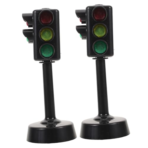 Beaupretty 5 Stück Teiliges Verkehrssignal Lernspielset mit Licht und Sound für Kindergarten Frühe Bildung und Outdoor Aktivitäten Fördert Verkehrserziehung und Sicheres von Beaupretty