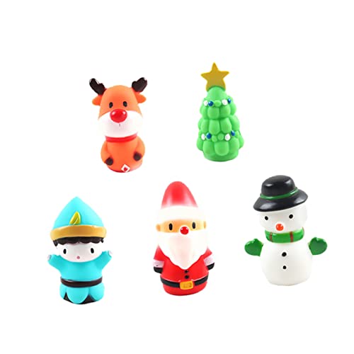 Beaupretty 5 Stück Teiliges Weihnachts Fingerpuppen aus Weichem mit Rentier Weihnachtsmann Schneemann Weihnachtsbaum und Winterkindern Pädagogisches Kreativität und Kommunikation bei Kindern von Beaupretty