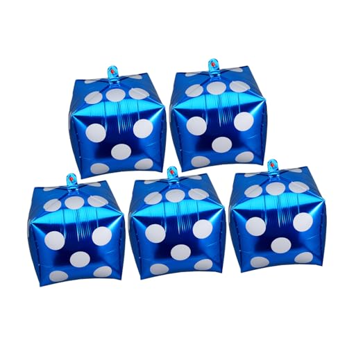 Beaupretty 5 Stück Würfelballons Themen Partydeko für Geburtstag Spielabend und Festliche Anlässe Blaue Aluminiumfolie für Kreative Hintergrundgestaltung Beaupretty 5 Stück Würfelballons Themen Partydeko für Geburtstag Spielabend und Festliche Anlässe Blaue Aluminiumfolie für Kreative Hintergrundgestaltung von Beaupretty