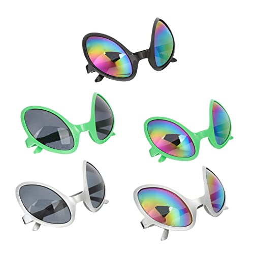 Beaupretty 5 Stück lustige Brille Sonnenbrille Partys Alien-Kostüm für Erwachsene Alien-Gastgeschenke Gläser partyfarbene brille Alien-Requisite lustige Kostümbrille Party -Requisiten Plastik Beaupretty 5 Stück lustige Brille Sonnenbrille Partys Alien-Kostüm für Erwachsene Alien-Gastgeschenke Gläser partyfarbene brille Alien-Requisite lustige Kostümbrille Party -Requisiten Plastik von Beaupretty