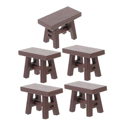 Beaupretty 5 Teiliges Zubehör Für Kindermöbel Stuhlornamente Dekor – Kleine Dekorationsspiele Miniatur Vorgaben Für Stühle Kleine Bänke Fantasievolle Mini Rollenspiele Puppenhaus von Beaupretty